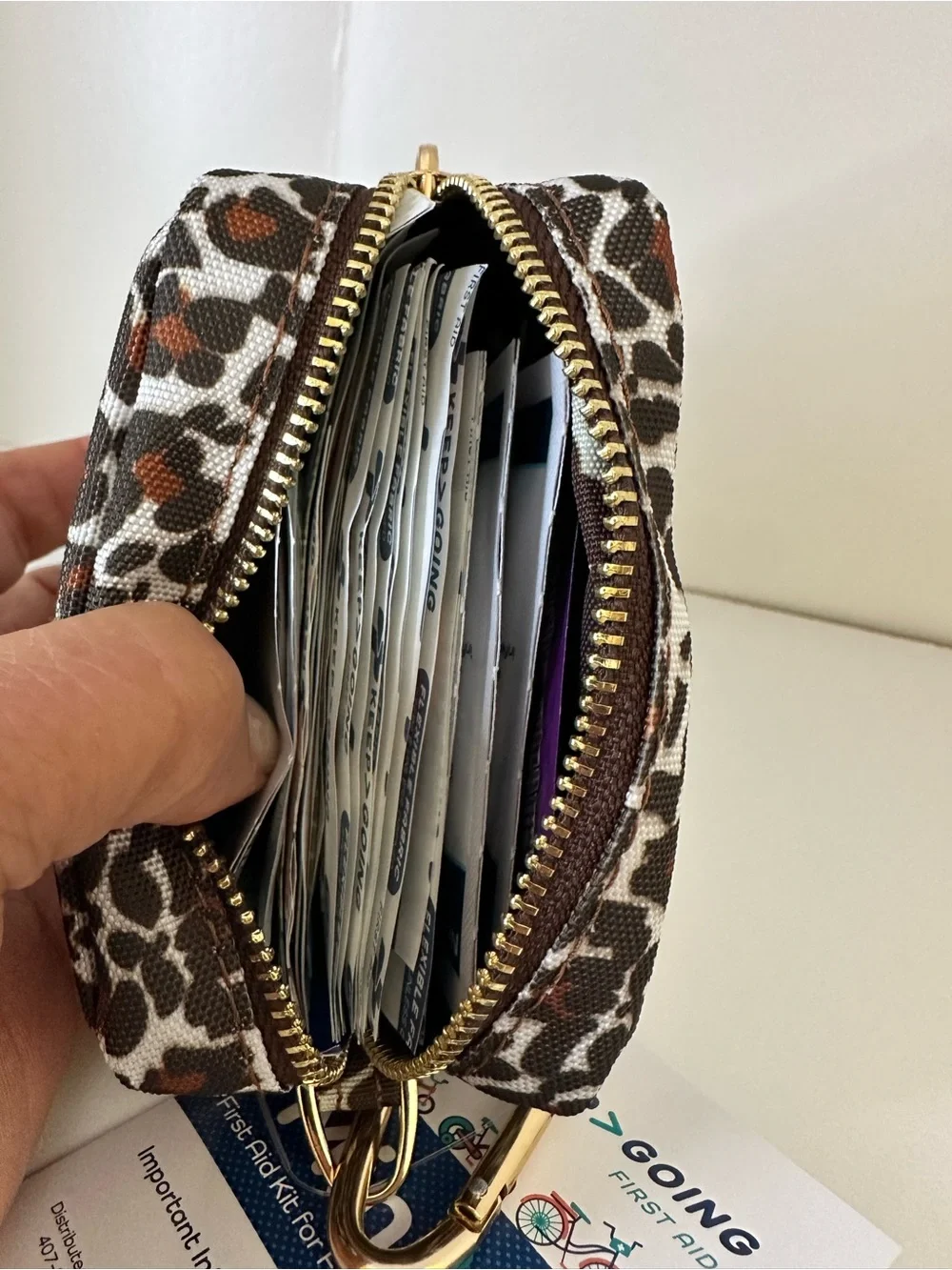 Mini First Aid Kit - Leopard Print Brown